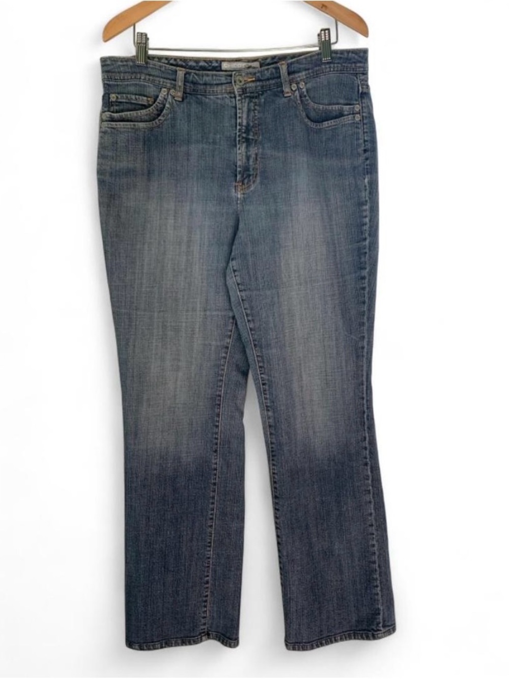 Chico's Women's Boot Cut Jeans in Faded Blue